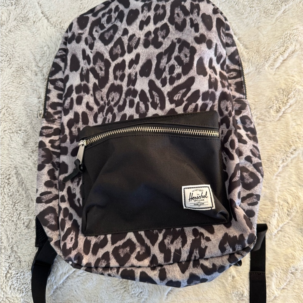 Herschel Supply Company Leopard Print Backpack - Black and Gray